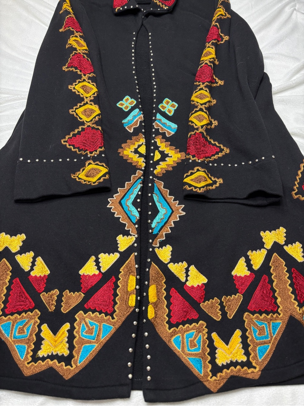 Vintage Collection Wildfire Embroidered Duster Sweater Cardigan - Picture 16 of 16